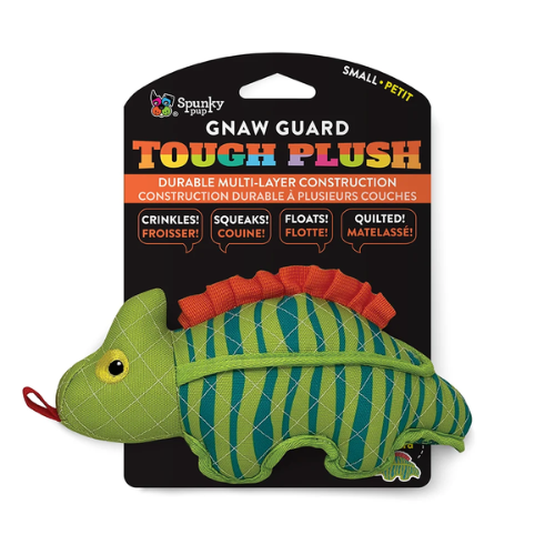 Spunky Pup Neon Tough Lizard Dog Toy