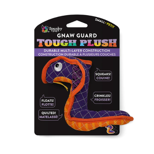 Spunky Pup Neon Tough Snake Dog Toy