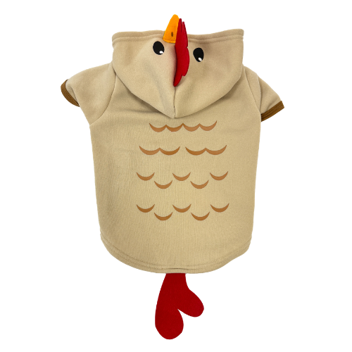 Chicken Halloween Hoodie Pink XL 23"