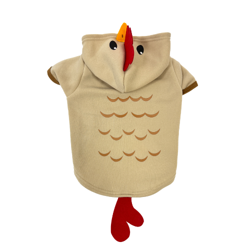 Chicken Halloween Hoodie Pink L 19"