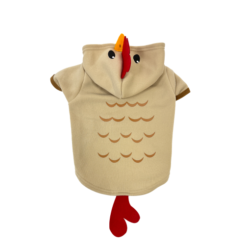 Chicken Halloween Hoodie Pink M 15"