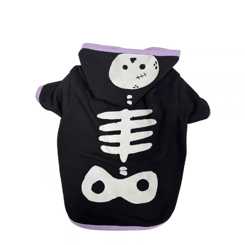 Skeleton Halloween Hoodie S 11"