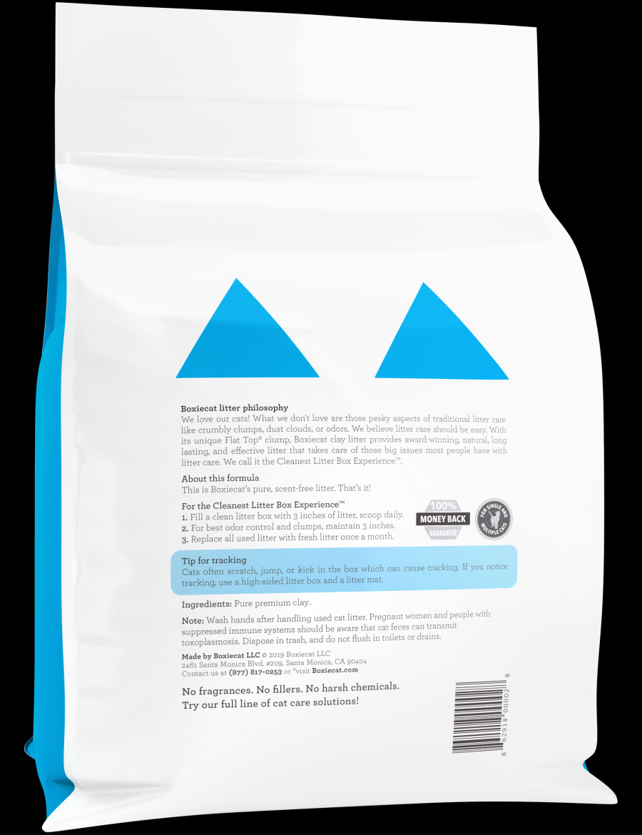 Boxiecat Scent Free Premium Clumping Clay Cat Litter 28#