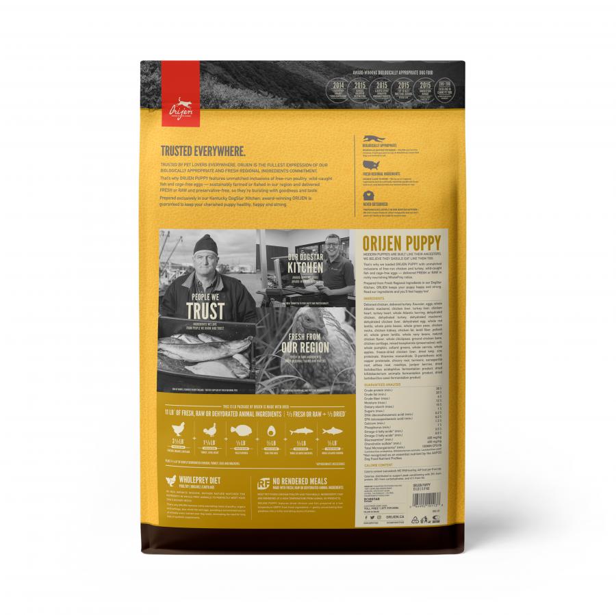 Orijen Puppy Chicken, Turkey & Fish Recipe 13#