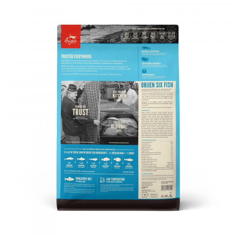 Orijen Dog Six Fish Recipe 4.5#