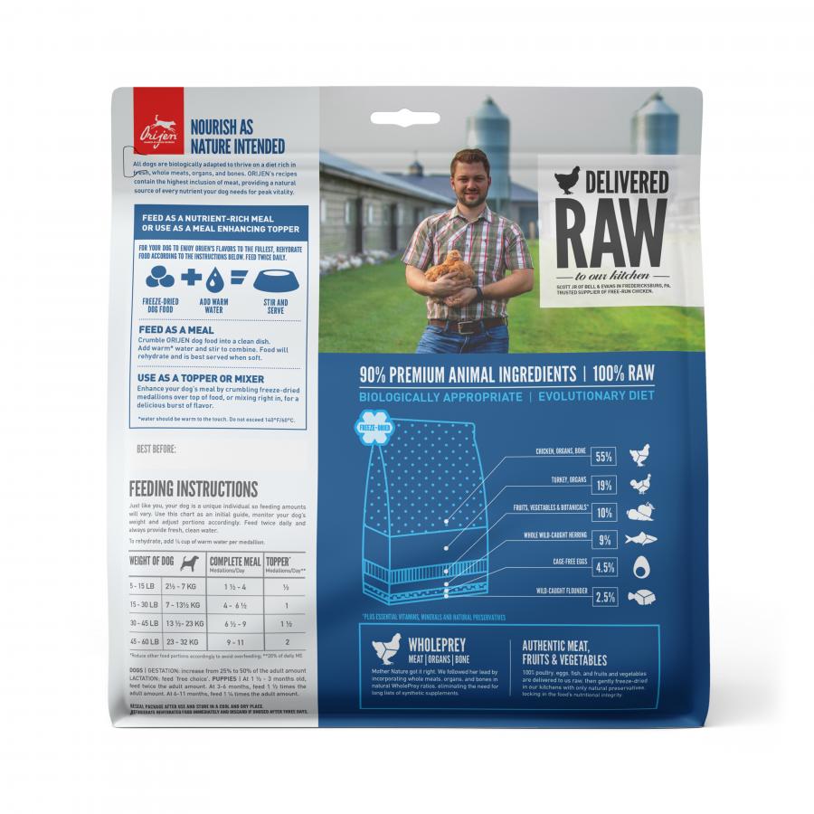 Orijen Adult Dog Freeze-Dried Original Recipe 6oz