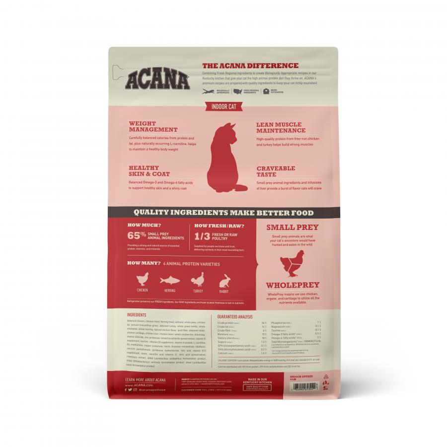 Acana Cat Indoor Entree 4#