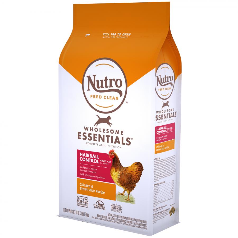 Nutro Wholesome Essentials Cat Hairball Control Chicken & Rice 3#