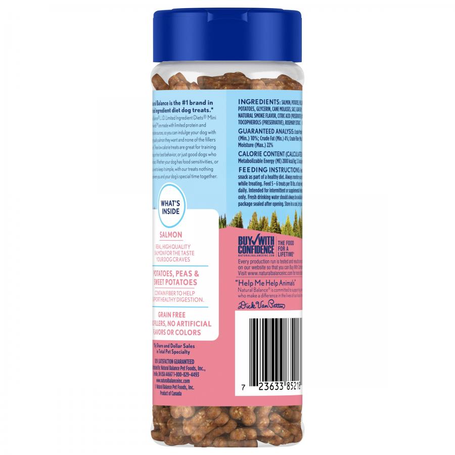 Natural Balance Dog Treats Limited Ingredient Mini Rewards Salmon 5.3oz