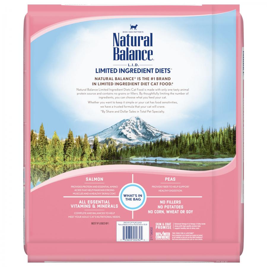 Natural Balance Cat Limited Ingredient Salmon & Pea 10#