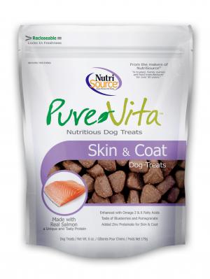 PureVita Dog Treats Skin & Coat Salmon 6oz