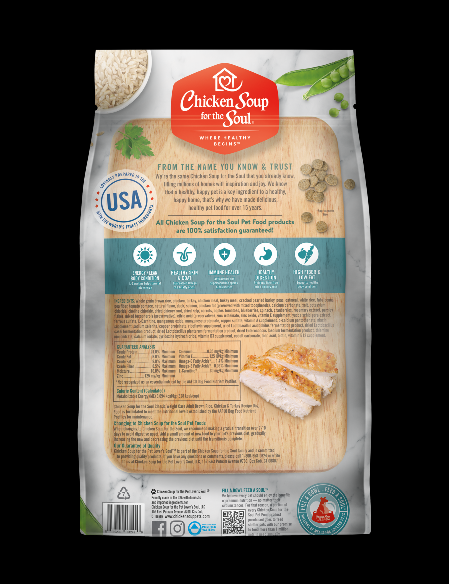 Chicken Soup Dog Weight Care Management Chicken Turkey & Rice 28#