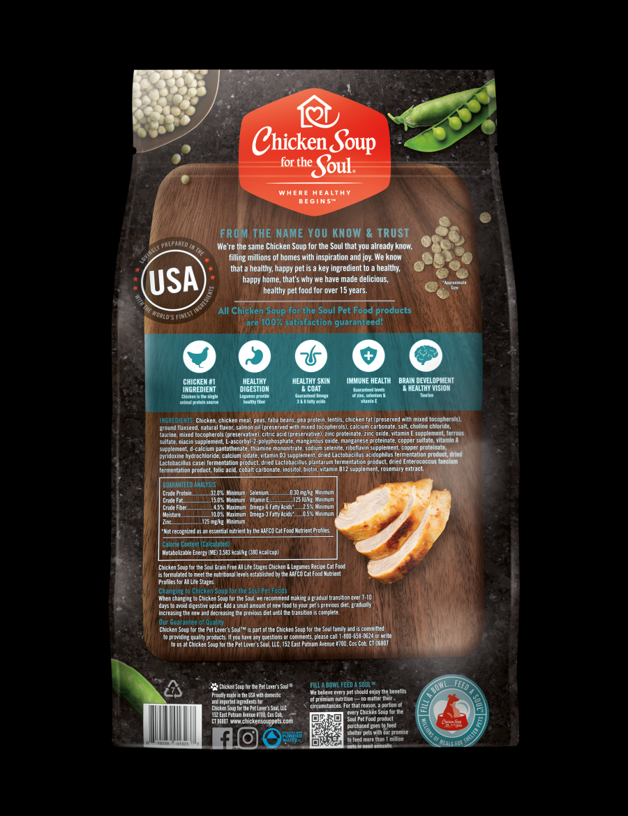 Chicken Soup Cat Grain Free Chicken & Legumes 4#