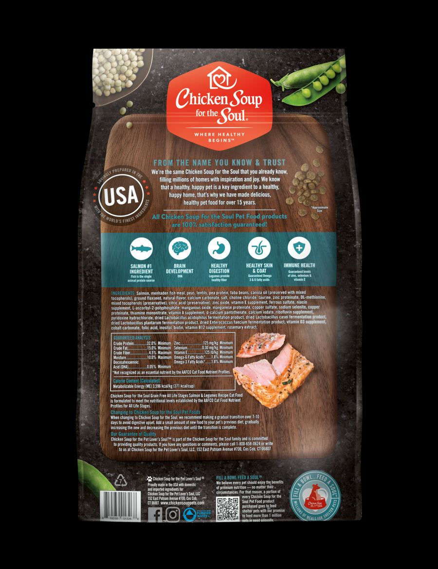 Chicken Soup Cat Grain Free Salmon & Legumes 4#