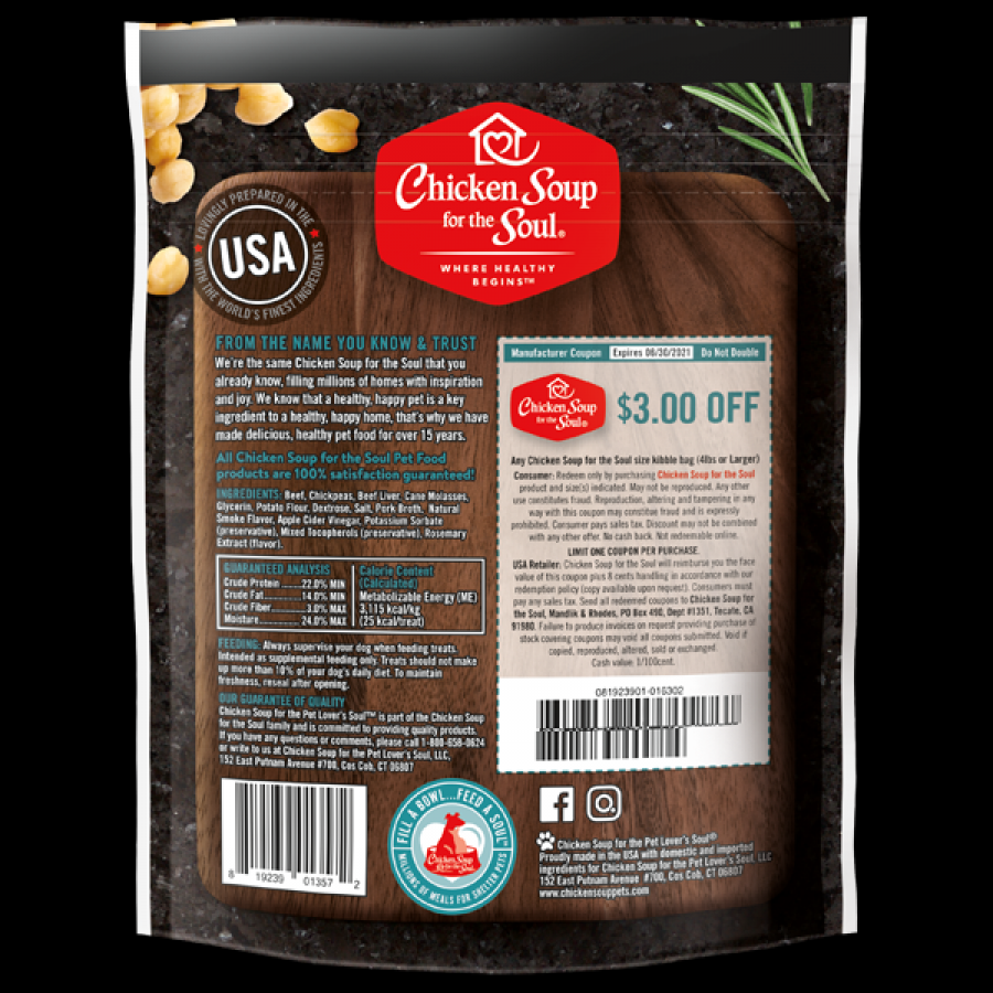 Chicken Soup Savory Sticks Dog Treats Beef 4.5oz