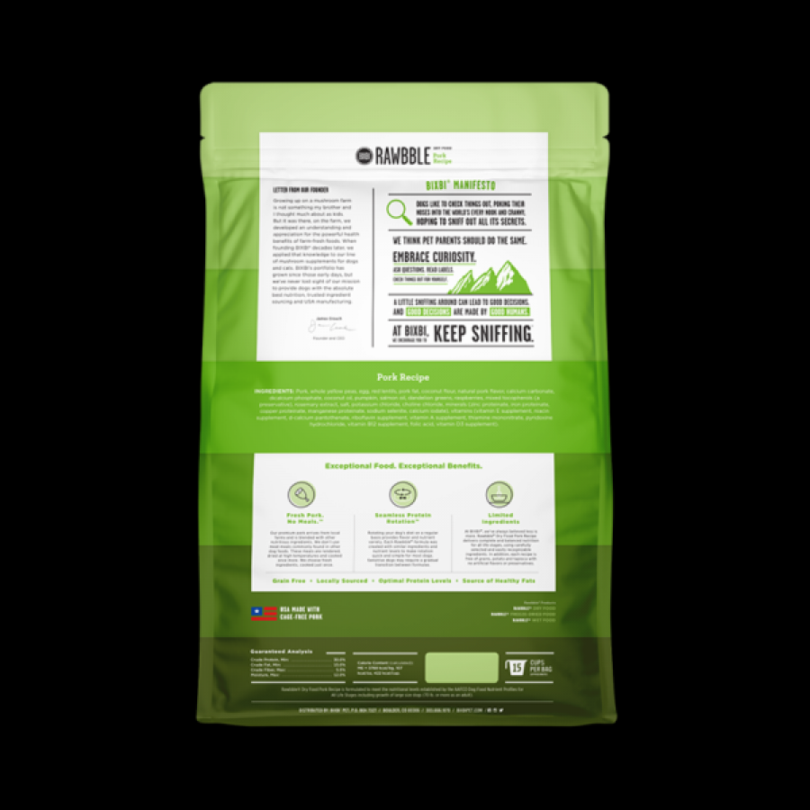 Rawbble Dog Pork Recipe 4#