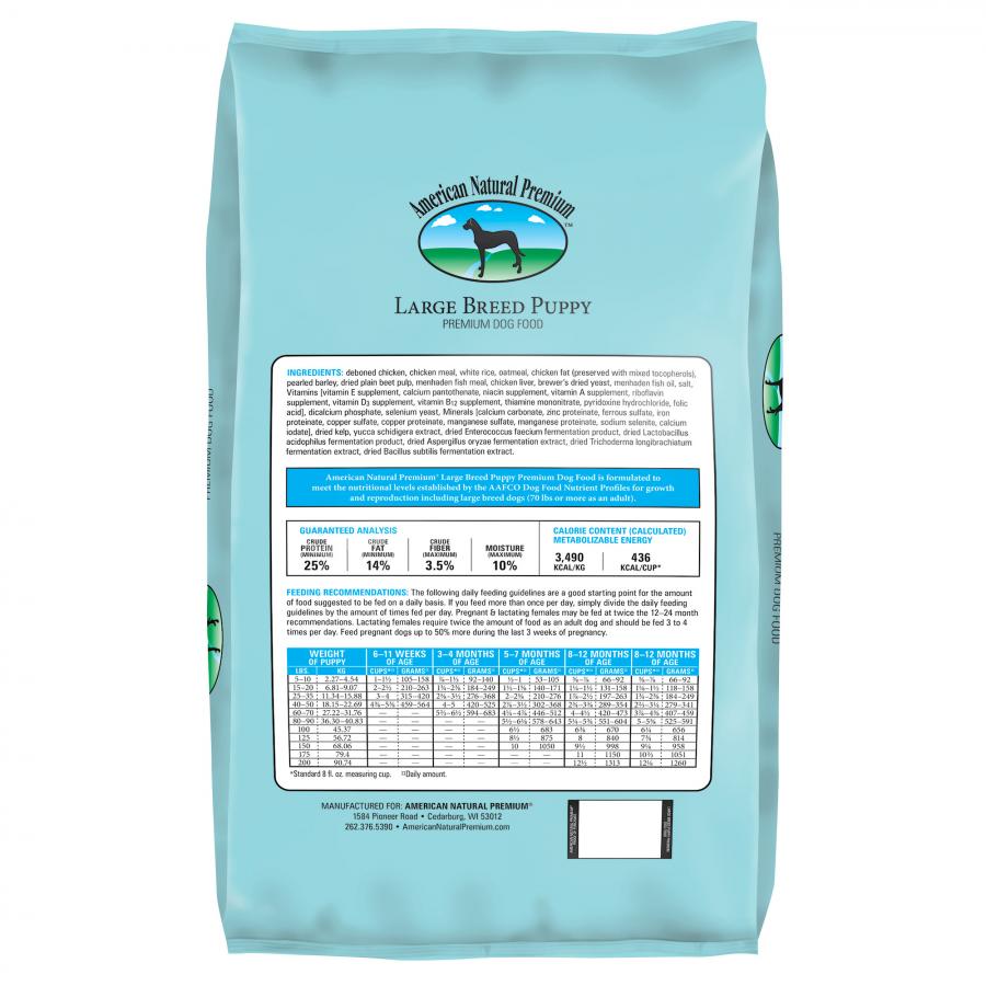 American Natural Premium Market Fresh Puppy Large Breed 30#